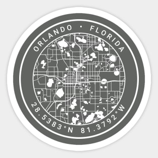 Orlando Map Sticker